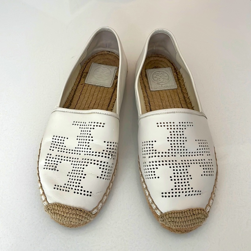 TORY BURCH leather espadrilles 🦢